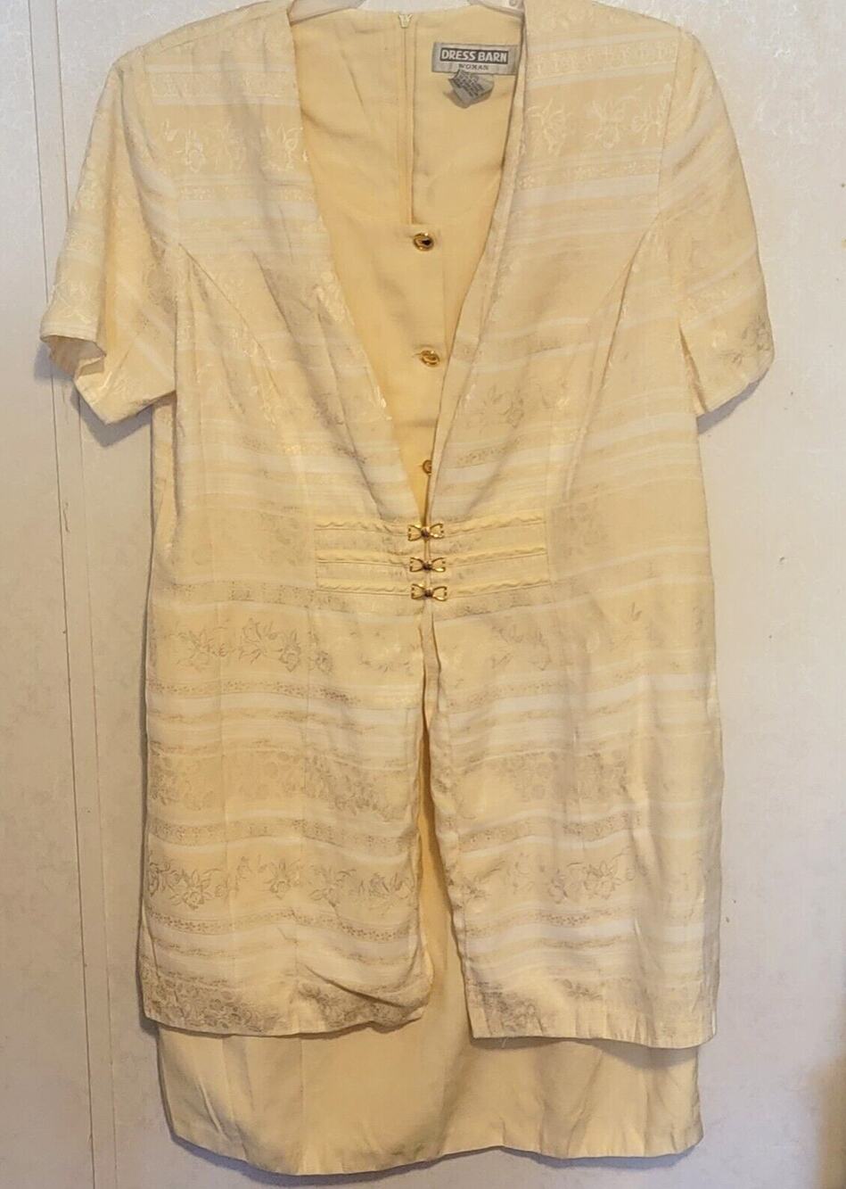 Dressbarn Double Layer Knee Length Dress STITCHING FLAW SPOT ON SHOULDER sz 16W